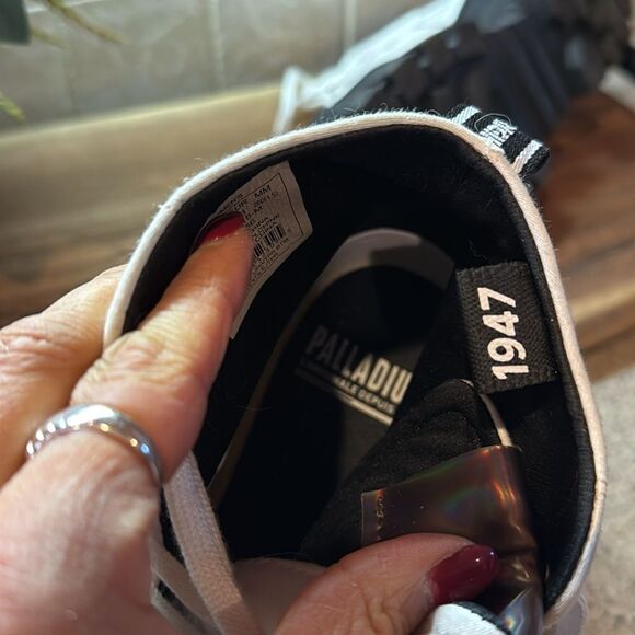 Palladium Revolt Hi TX Star White Platform Shoes - 9 - Great Condition - Picture 14 of 15